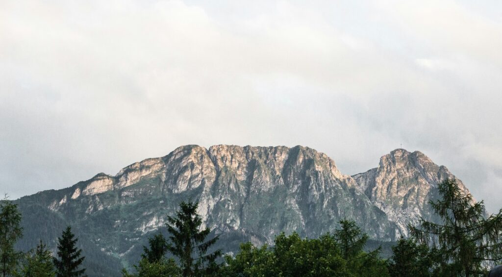 widok na górę Giewont